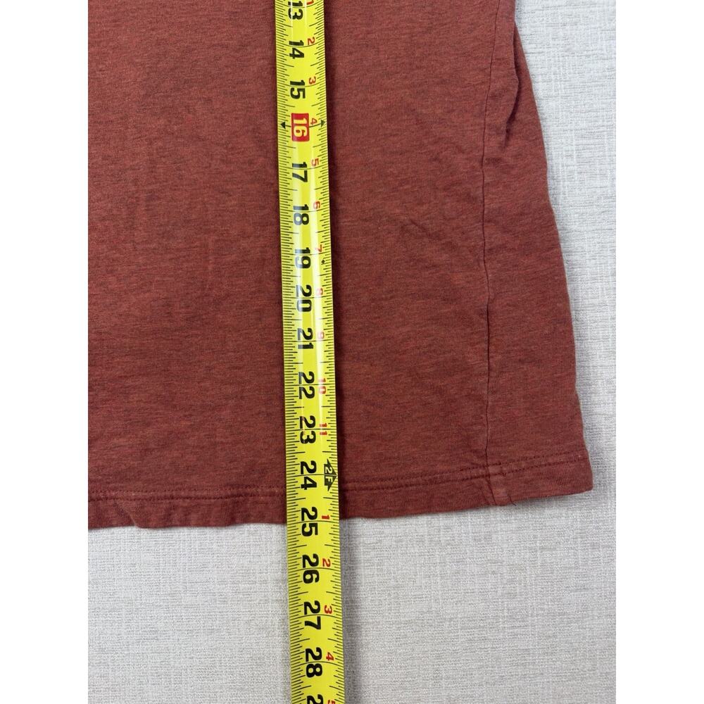Pendleton Thos Kay Men’s Medium Merino Wool Blend Henley Long Sleeve Rust Shirt - Picture 5 of 7
